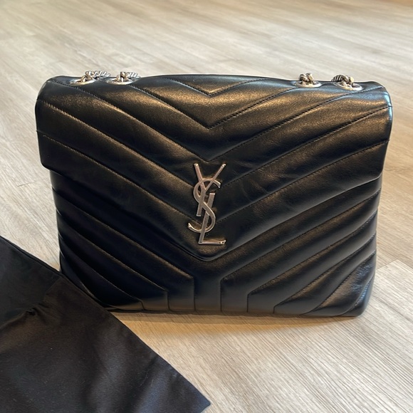 Saint Laurent Handbags - Saint Laurent Medium Loulou Matelassé Leather Shoulder Bag